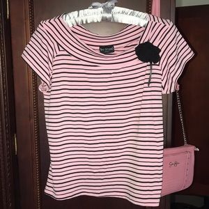 Bay Studio Pink & Black Petite Knit